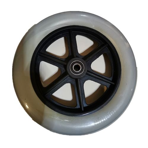 上海贝珍电动轮椅车配件 8寸/10寸轮胎轱辘 bz-6101前小轮免充气