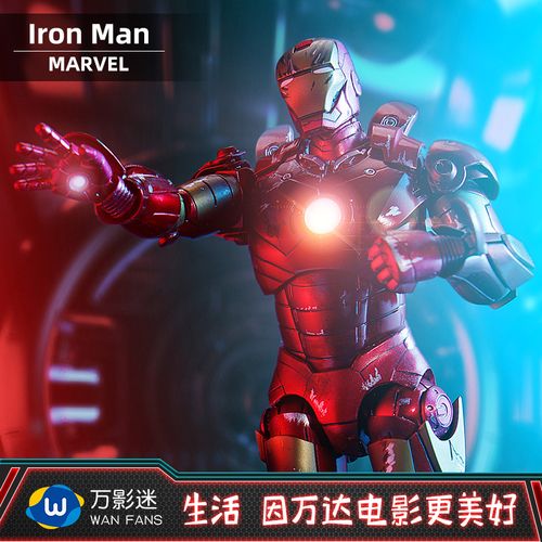 ezhobi钢铁侠mark3公仔漫威复仇者联盟战损可动人偶限量手办模型