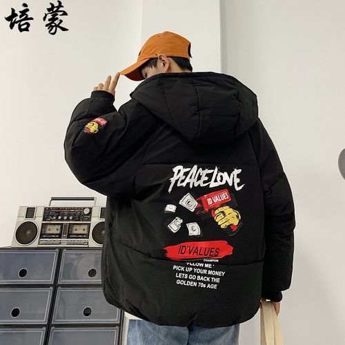 培蒙(peimeng)vintage棉衣男冬季外套潮牌学生棉服百搭痞帅面包服欧美