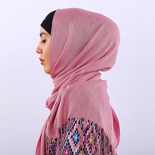 新款马来西亚回族女头巾盖头秋冬中东土耳其方巾民族风棉质丝巾女