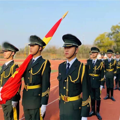 班仪仗队服装初高中学生升旗仪式礼服护旗手服装护卫队套装男可开票