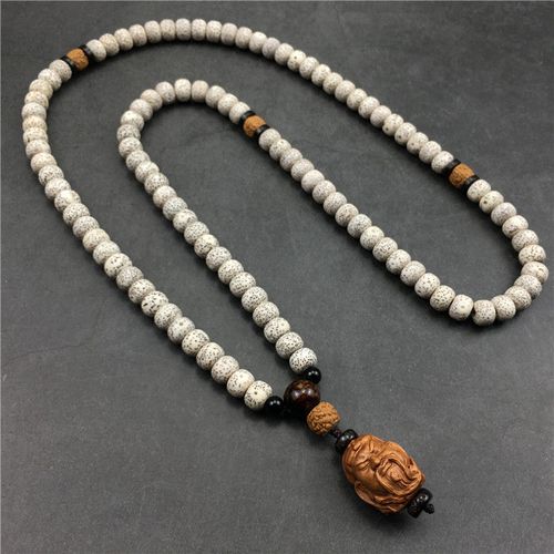 正月海南原籽关公吊坠项链男女文艺挂件配饰 藏式金刚 枣木关公