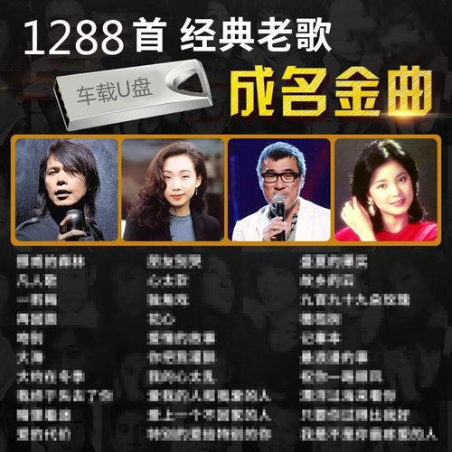 dj嗨歌发烧歌曲汽车音乐车载usb优盘mp3无损 高音质1288首经典老歌