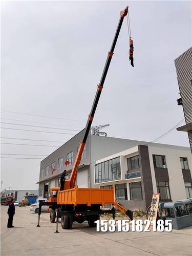 改装小型四不像8吨吊车 工程用随车吊 起重车东风后桥吊装速度快