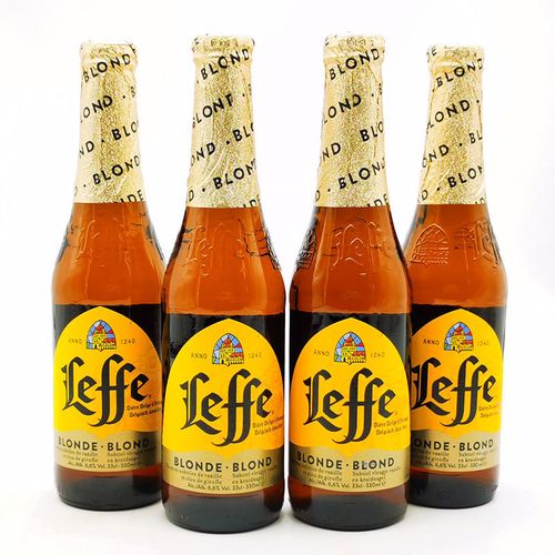 乐飞啤酒 莱福金/金啤酒 330ml*4瓶 比利时进口 修道院风格精酿 莱福