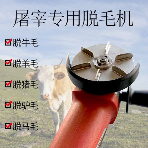 屠宰场脱牛羊猪毛去毛神器电动拔猪毛剃退刨褪刮毛刀杀猪脱拔毛机
