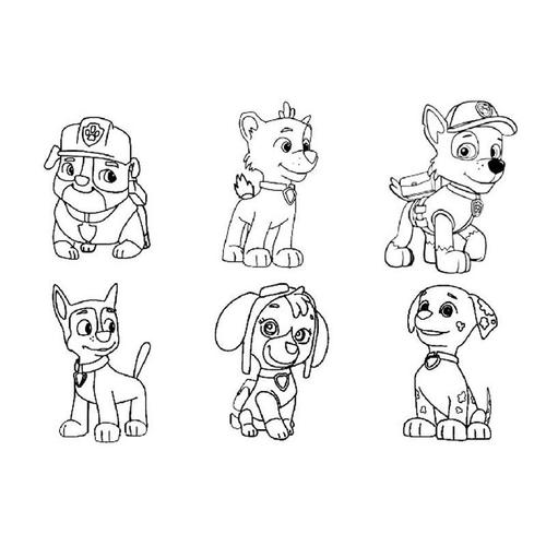 旺旺队立大功小狗手账印章 个性diy光敏趣味玩具图章包邮汪汪队