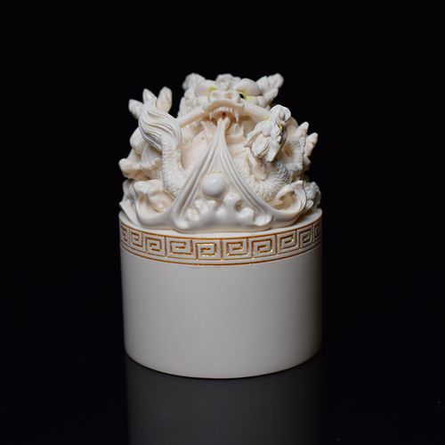 猛犸象牙雕刻龙印章猛犸象牙印章猛犸象牙章料猛犸牙