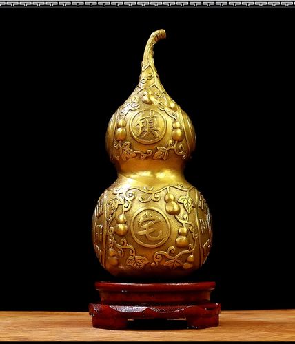 实心八卦铜葫芦镇宅之宝增感情家居卧室风水