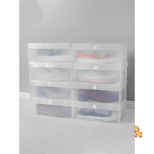 透明鞋盒收纳盒加厚简易折叠放鞋装鞋子防尘盒子家用