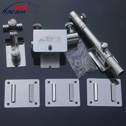 恒冠加厚不锈钢钓箱配件 三件套通用插片配件炮台鱼护架拉饵盘架