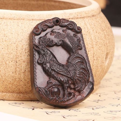 黑檀木十二生肖挂件生肖吊坠红木饰品生日礼品木雕工艺品挂件