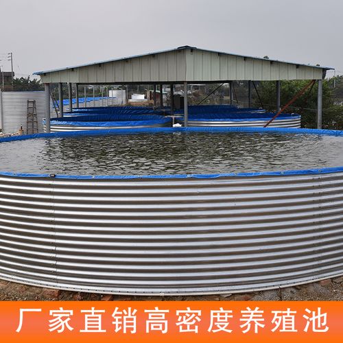 帆布鱼池高密度大型锦鲤养殖水箱加厚带支架刀割防水布圆形蓄水池