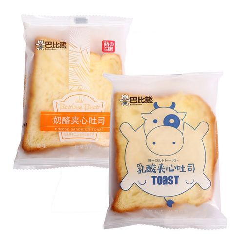 巴比熊面包蛋糕夹心吐司奶酪乳酸华夫棒早餐纯芝士三明治散装混装