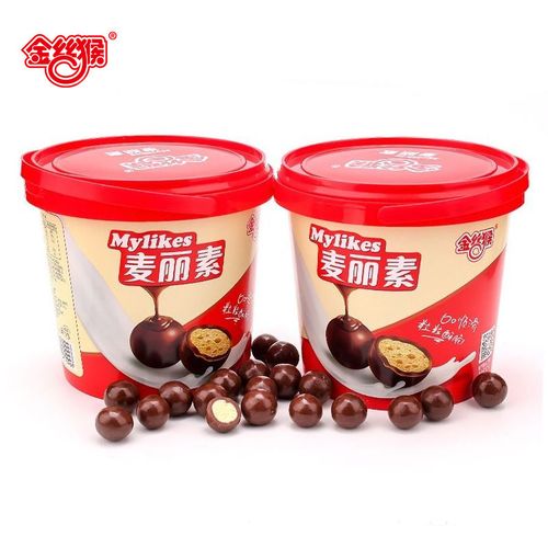 金丝猴麦丽素桶装128g麦芽童年巧克力(代可可脂)怀旧儿童零食