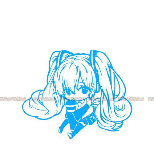 miku初音未来创意简约海报贴画宅男卧室寝室宿舍墙壁装饰日本二次元