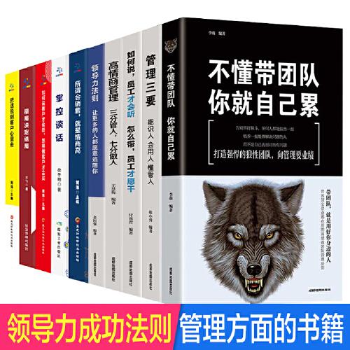 领导者管理的成功法则10册 企业领导力企业管理书籍不懂带团队你就