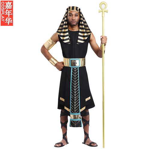 万圣节狂欢节舞台表演演出成人男士埃及黑暗权利法老