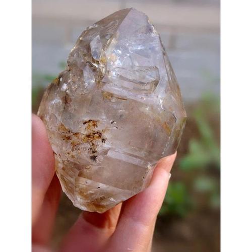 灵澈光能原石 纯天然古老智慧闪灵钻石骨干水胆水晶原石