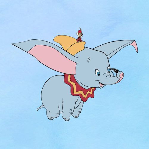 小飞象卡通动画烫画贴热转印印花 t恤卫衣耐水洗柯式过粉2021新款