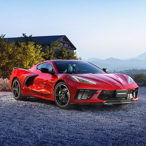 美驰图1 18雪佛兰克尔维特c8跑车模型仿真合金收藏摆件