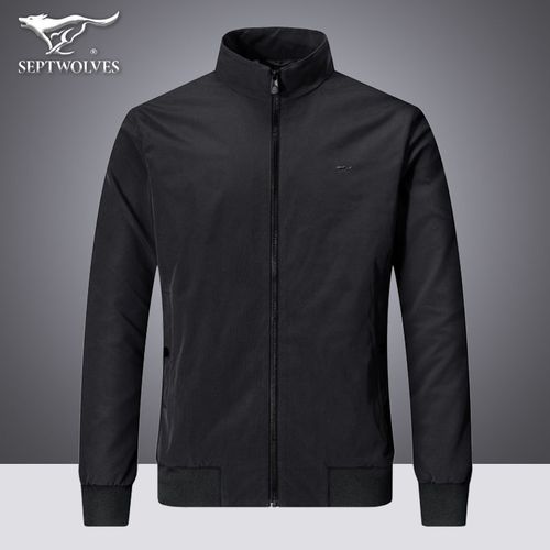 七匹狼夹克衫2022春季新款男士外套男冬装衣服男潮流男士保暖衣