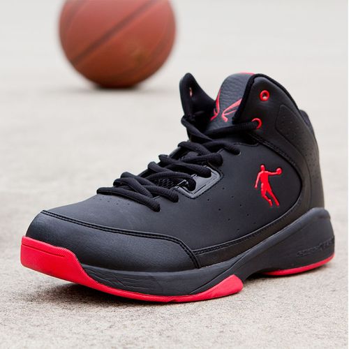 乔丹男鞋革面篮球鞋男战靴2022春夏季新款正品学生球鞋减震运动鞋