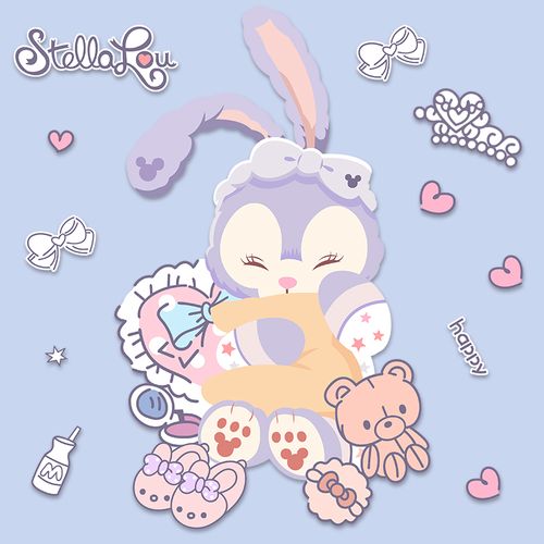 妙之锦 卡通可爱星黛露贴纸行李箱笔记本电脑贴纸手机ipad贴画防水 星