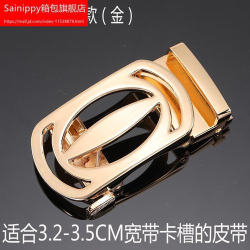 sainippy品牌适用于酷奇腰带非lv爱·馬仕皮带男士同款皮带扣头男自动