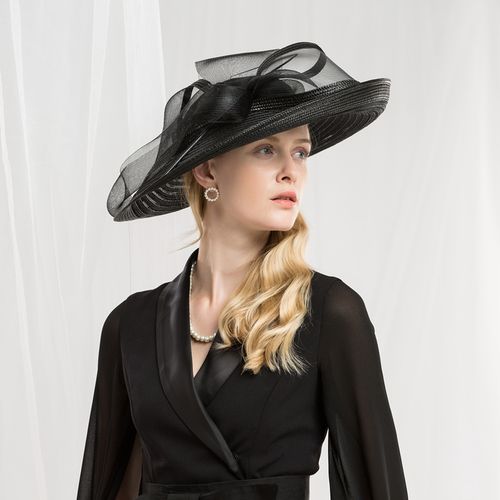 ee 早春新款 英式大檐礼帽 英式赛马会 宴会礼服款帽子女1029