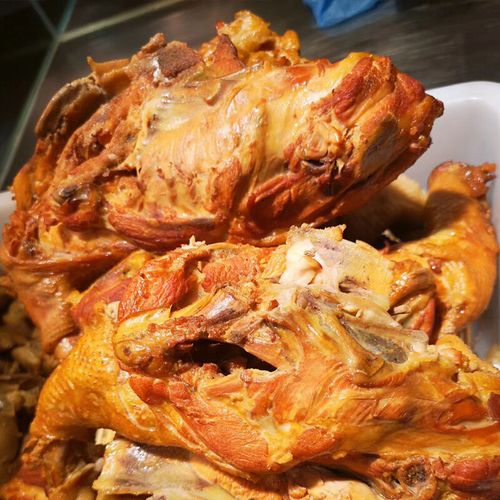 诸城烧烤卤熏鸡架诸城烤鸡架子烤鸡背熟食卤熏烤烧肉 默认