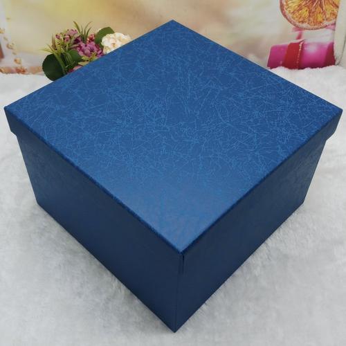 新品宝蓝色正方形礼物盒超大号商务礼品盒篮球生日圣诞节礼盒定做