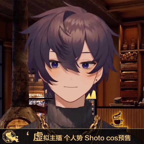 虚拟主播vtuber个人势 shoto cos假发 渐变色