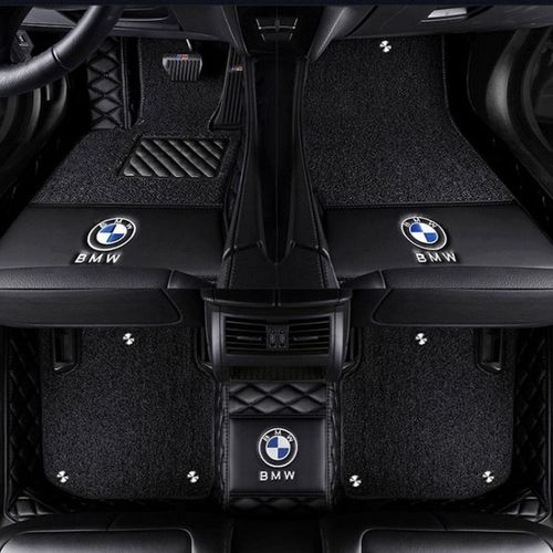 520li 3系320li 7系740 x1 x3 x6 x5 【双层纯黑 黑色丝圈】 【宝马3