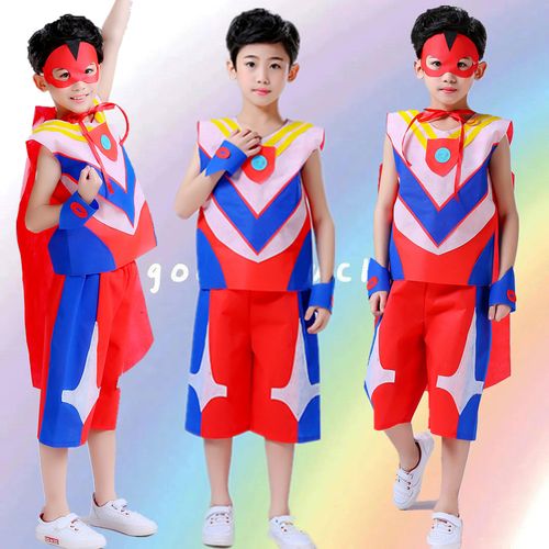 环保时装秀服装儿童走秀男孩幼儿园亲子塑料袋衣服