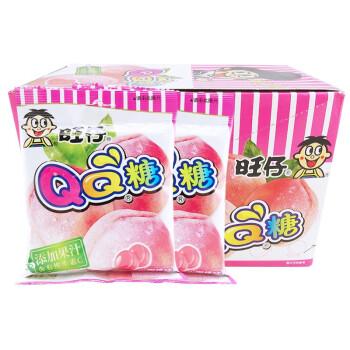 旺旺 旺仔qq糖 70g×10包 盒装 九种口味可选 (水蜜桃味)