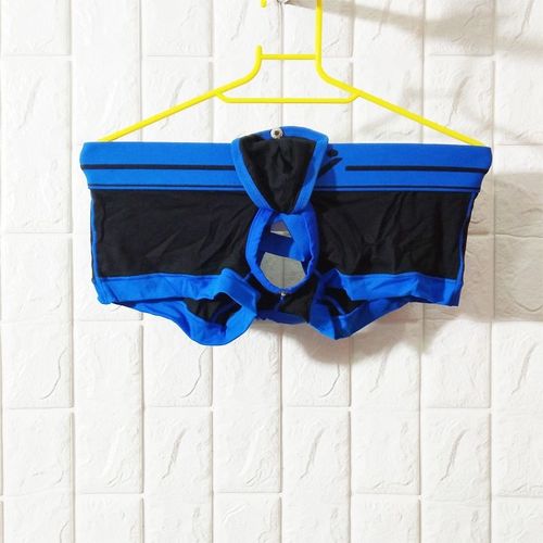 男士内裤潮男士莫代尔吊环低腰个性感u凸后镂空平角双丁字内裤头