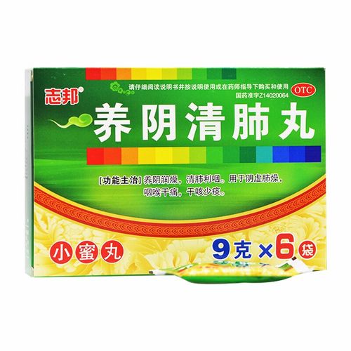 养阴清肺丸 9g*6袋/盒 1盒装