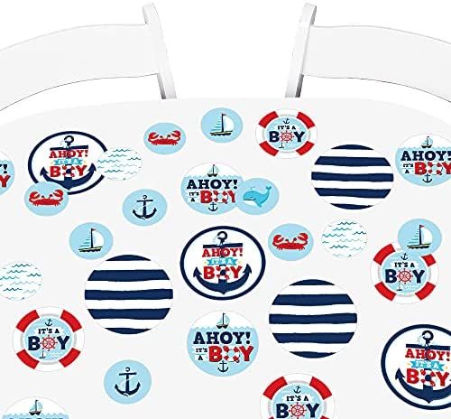 big dot of happiness ahoy it"s a boy - nautical baby shower