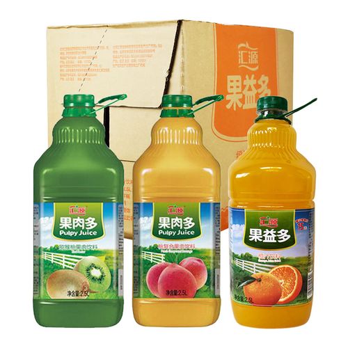 汇源果汁 2.5l*6瓶装饮料整箱橙汁桃汁鲜果饮大桶混合装