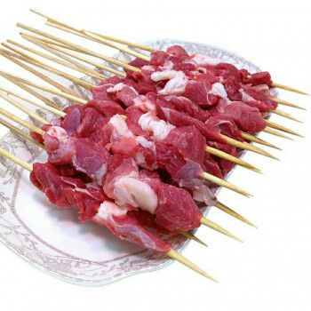 烧烤食材新疆纯羊肉串原味烤串新鲜羊肉半成品冷冻串批发大串 腾旺纳