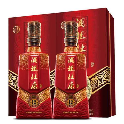 酒祖杜康12窖区50度500ml*4瓶整箱 浓香型  喜庆用品