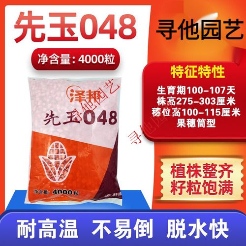 先玉048矮杆抗倒玉米粒种美国先锋耐高温玉米种籽玉米种子高产 1袋