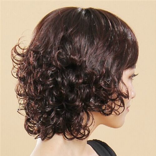 老年人中年假发女妈妈中长发假发女短发中老年短卷发中长女士发型