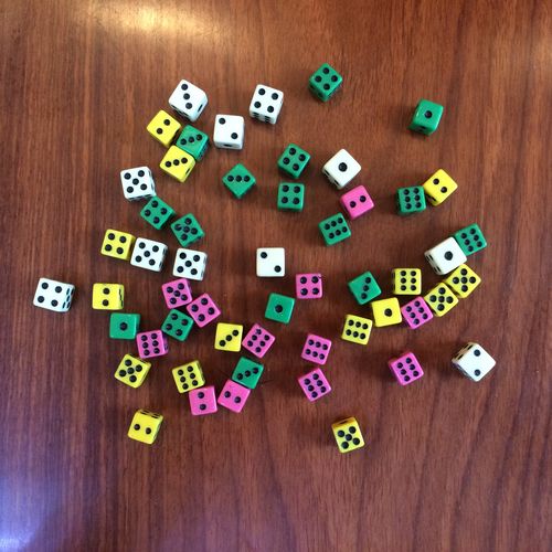 8#方角特小号骰子8mm方角骰子色子拼图用/平面模型设计diy手工设