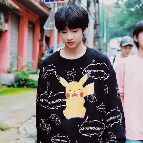 刘耀文同款宠物精灵印象圆领卫衣宋亚轩秋时代少年团衣服情侣加绒