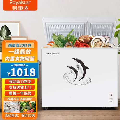 荣事达(royalstar)冰柜家用小型双温双箱冷柜 双门冷藏冷冻柜商用两用