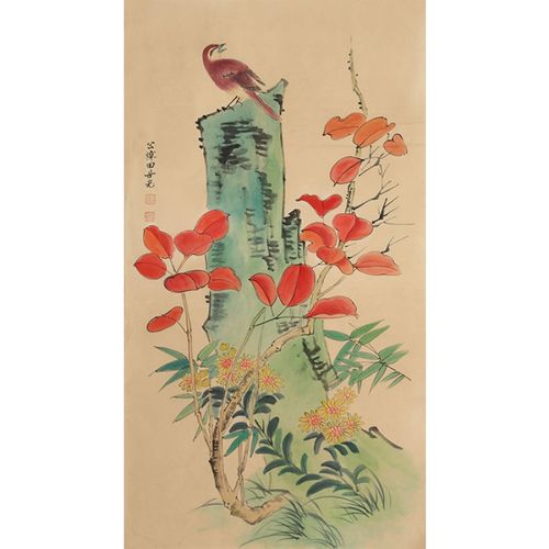 名家田世光字画精品名人国画三尺写意花鸟作品纯手绘古玩书画收藏纯