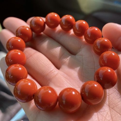 四川瓦西料南红柿子火焰红南红玛瑙手串男女手链