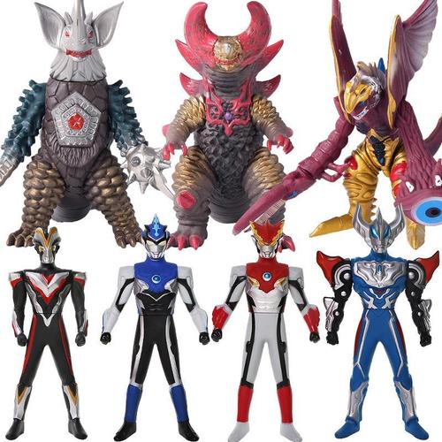 奥特曼怪兽软胶玩具人偶终极贝利亚泰伽赛罗模型雷德王大蛇哥莫拉